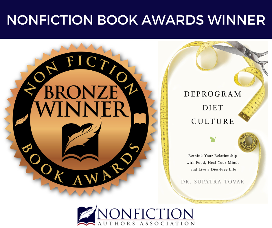 Deprogram Diet Culture Nonfiction book award graphic