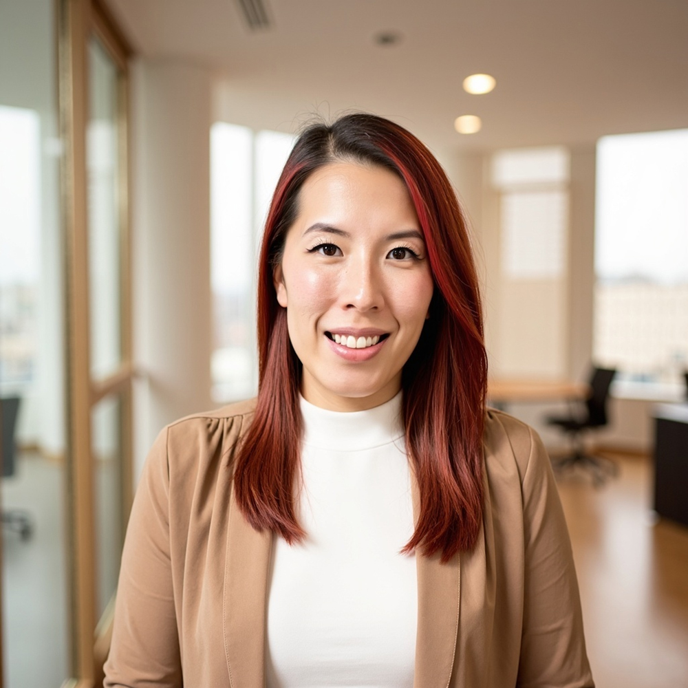 Portrait of Dr. Ariane Tang smiling in an office